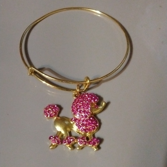 Source Unknown Jewelry - Pink poodle slide charm bracelet NWT (sku 1159)